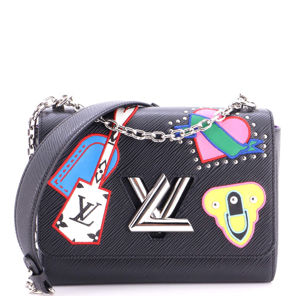 Louis Vuitton MM Twist Handbag Limited Edition Patches Epi Leather